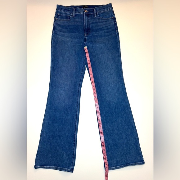Express Women's High Rise Bootcut Blue Jeans Size- 12 Regular - Picture 3 of 9